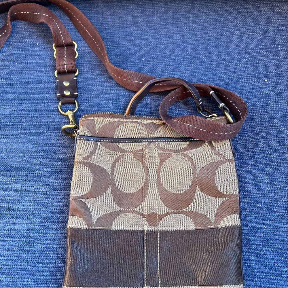 Brown Coach "C" Crossbody